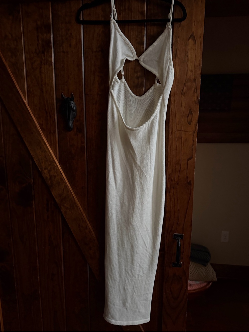 White Cutout Maxi Dress